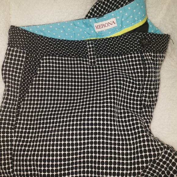 Merona size 12 Black and white shorts - Picture 3 of 4